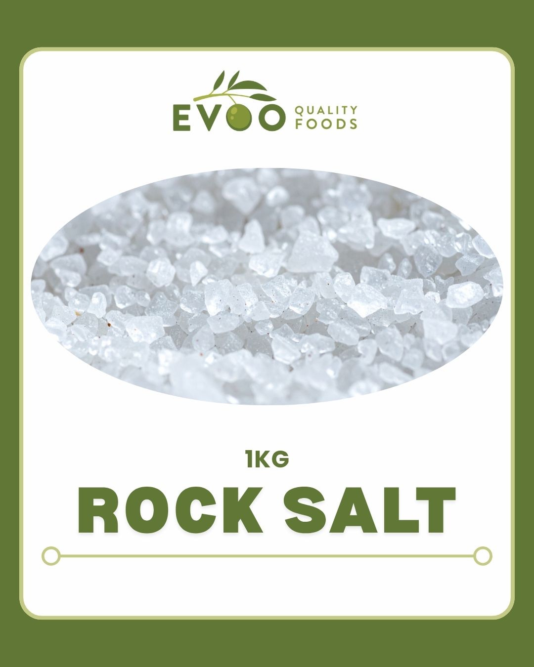 Rock Salt 1kg Bag EVOO QF