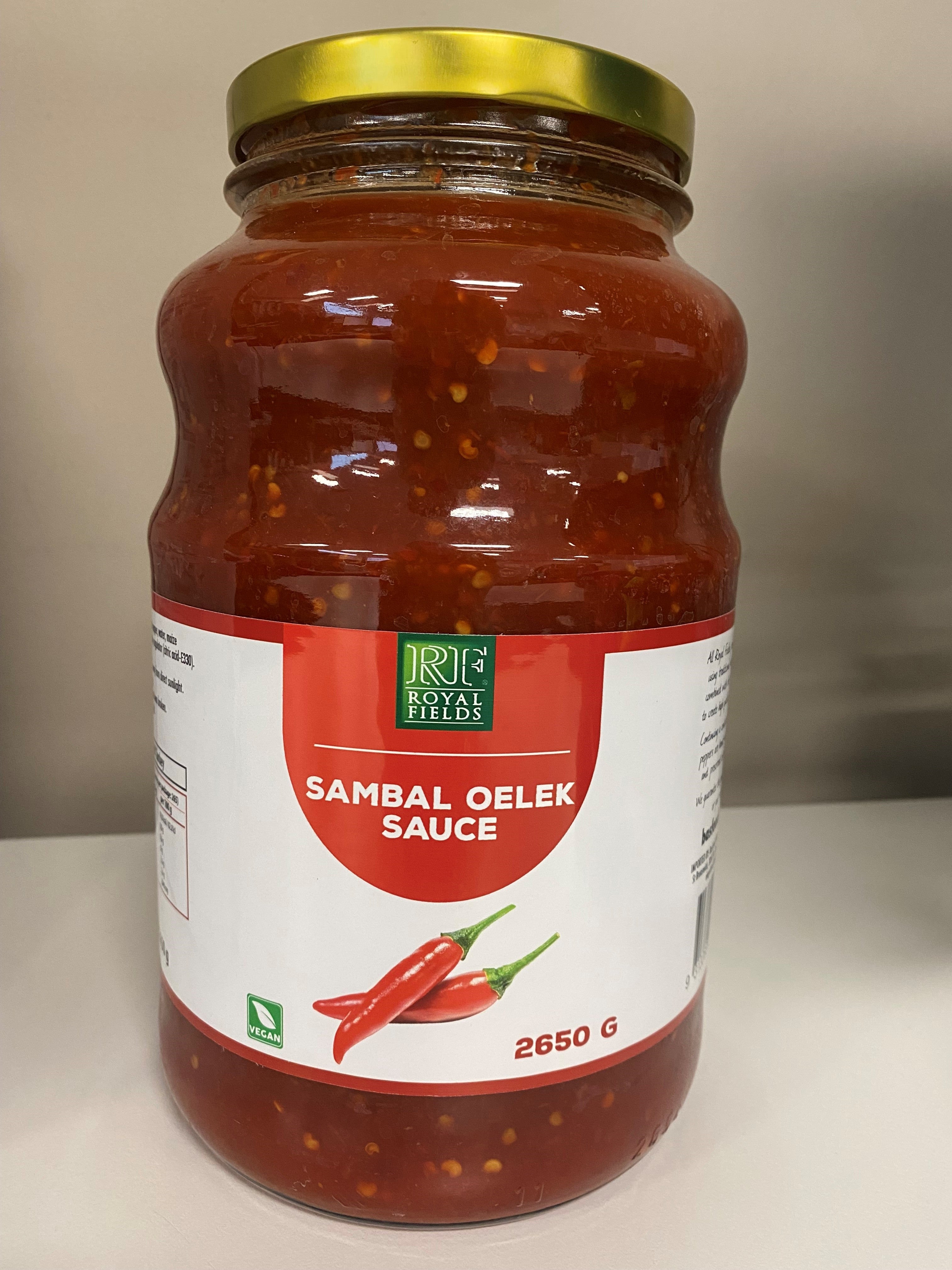 Sambal Oelek Sauce 2.65kg Tub Royal Fields