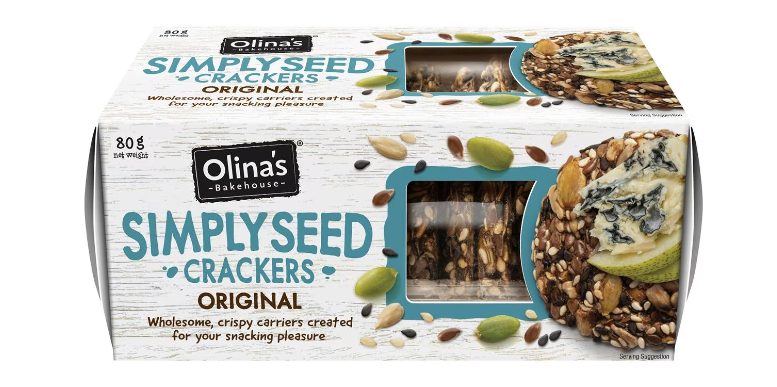 Simply Seed Crackers Original 80gm Olinas