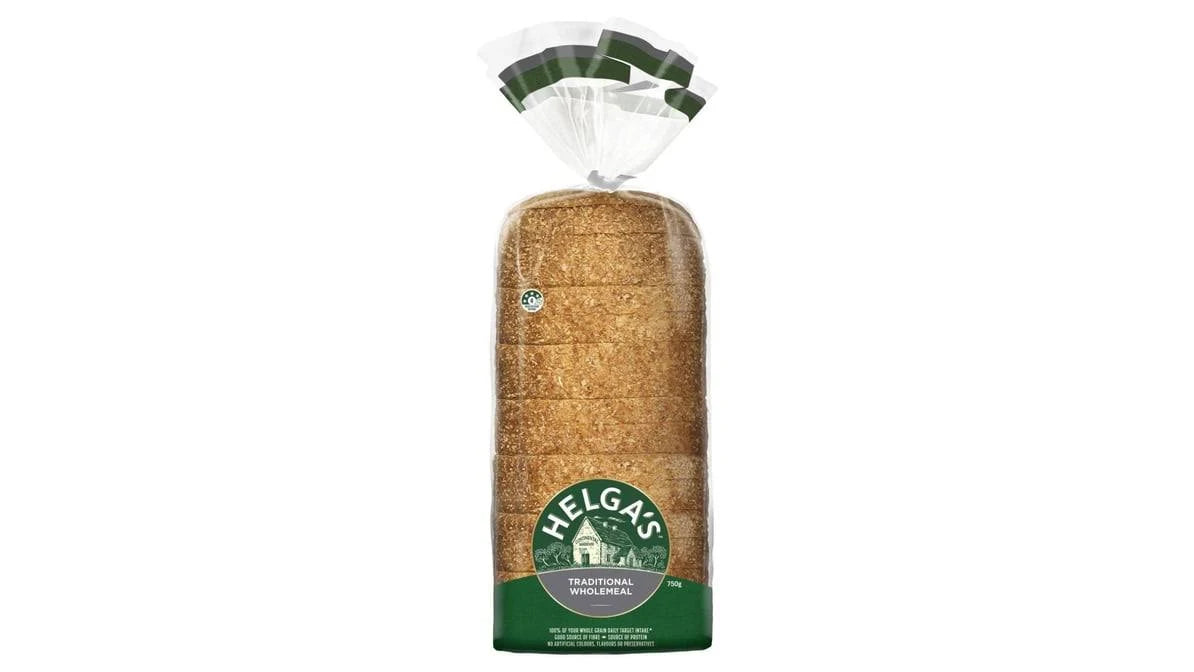 Wholemeal Bread Traditional 750gm Helga (2 Days Pre order)