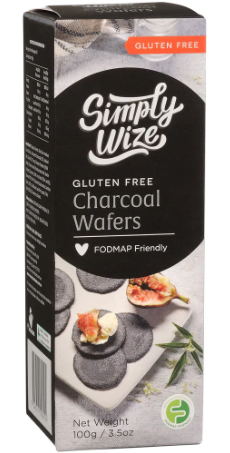 Deli Wafer Charcoal GF 100g Simply Wize