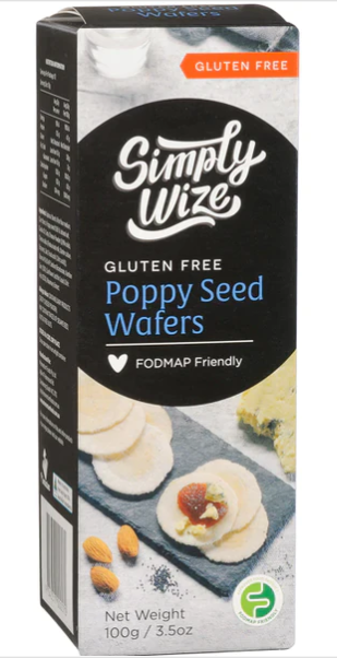 Deli Wafer Poppyseed GF 100g Simply Wize