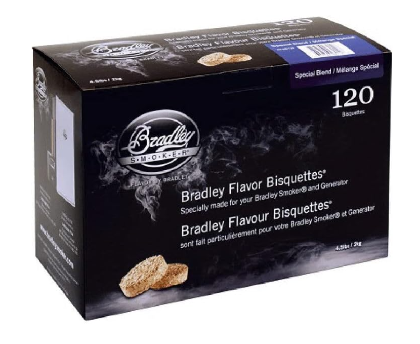 Special Blend Smoker Wood Bisquettes 120 pieces Bradley Smoker (4 Day Pre Order)