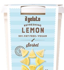 Refreshing Lemon Sorbet 5lt Il Gelato (pre order 2 days)