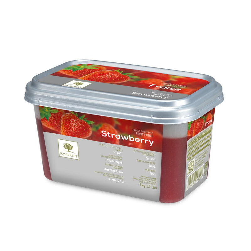Strawberry Fruit Puree 1kg Frozen Ravi
