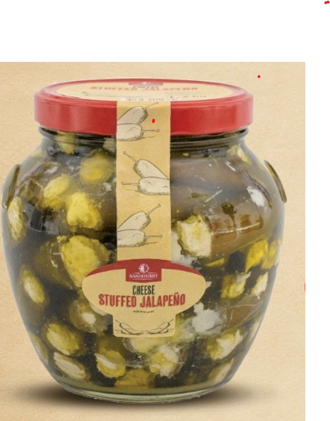 Cheese filled Green Jalapeno Peppers 1.7kg  Sandhurst