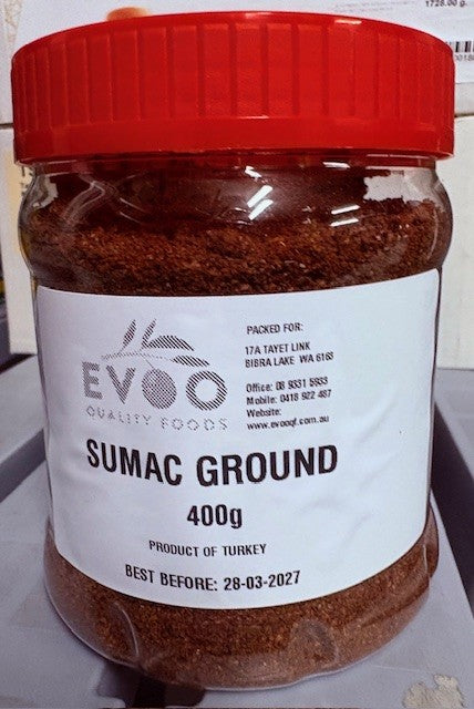 Sumac Ground 400g Tub Evoo QF