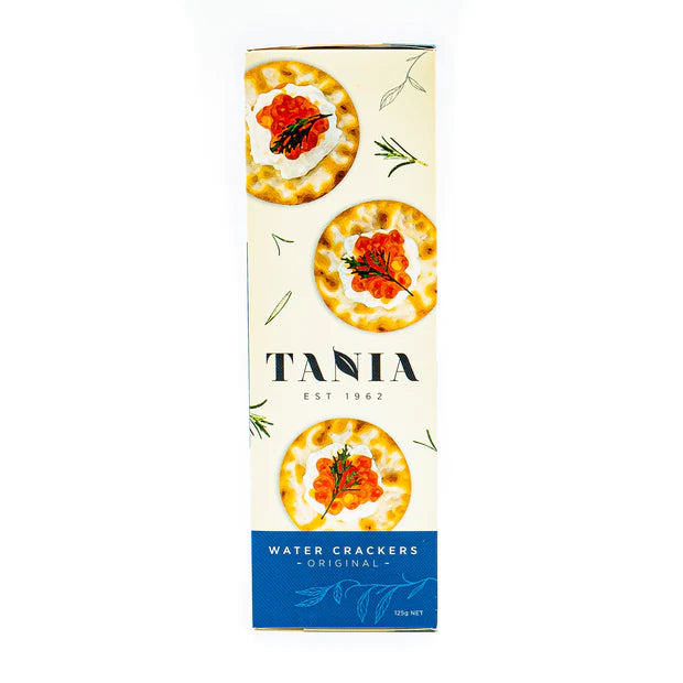 Water Crackers 125g Packet - Tania