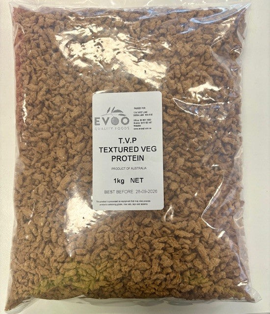 Textured Vegetable Protein (TVP) 1kg Bag Evoo QF