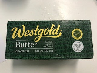 UNSALTED Butter 1kg Westgold Free Range (Green)