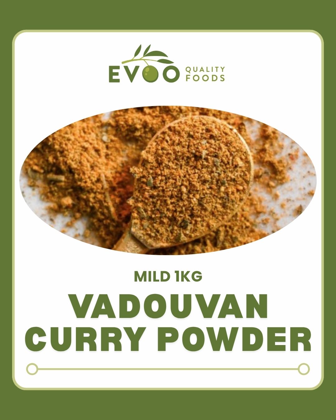 Vadouvan Curry Powder (Mild) 1kg Bag Evoo QF