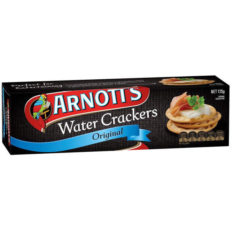 Water Crackers 125g Packet Arnott's