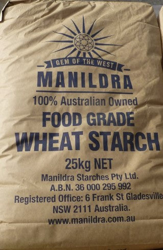 Wheat Starch Food Grade 25kg Bag Manildra