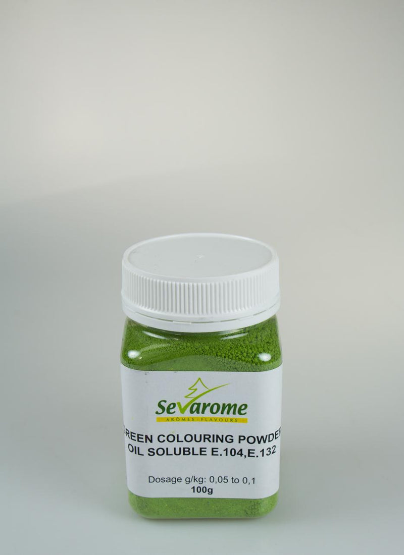 Green Mint Powder Colour 100g Sevarome (D)