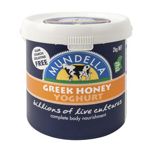 Yoghurt Greek Honey 2kg Tub Mundella