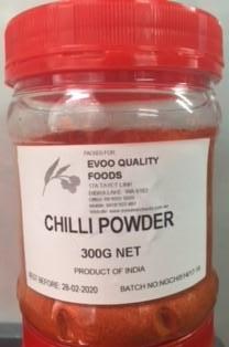 Chilli Powder/ Ground 350g Tub Evoo QF