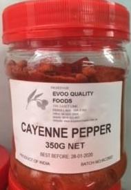Cayenne Pepper 350g Tub Evoo QF