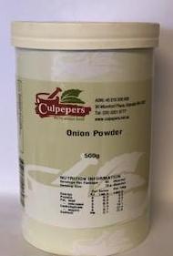 Onion Powder/ Ground 500g Cannister (Culpepers)