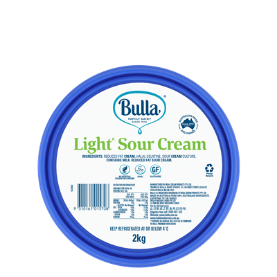 Sour Cream Light 2L tub Bulla