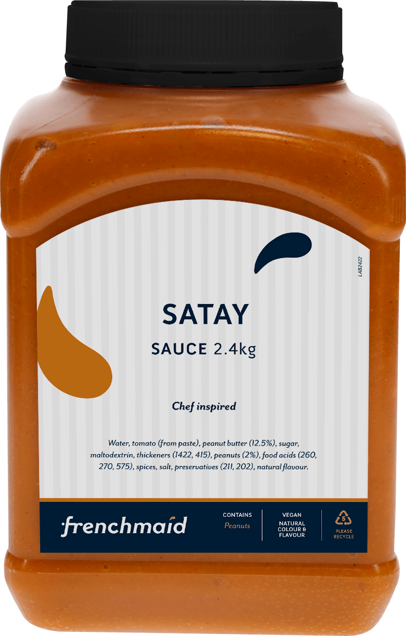 Satay Sauce 2.4kg Tub French Maid (D)