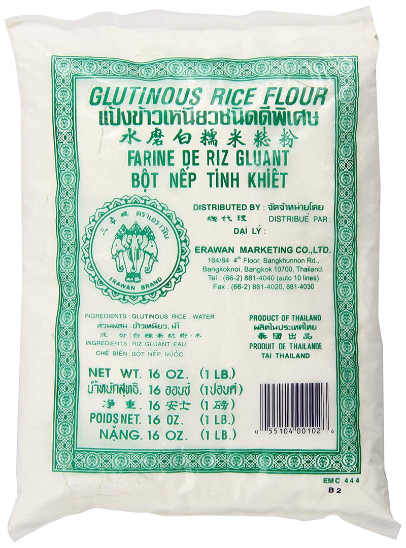 Glutinous Rice Flour Fine 500g Packet  Erawan