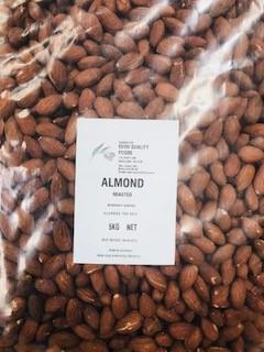 Almonds Roasted & Unsalted 5kg Bag Evoo QF