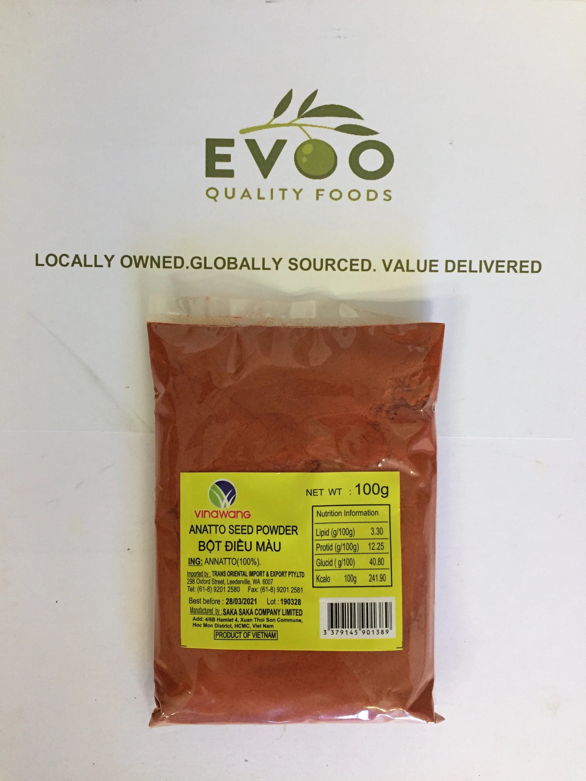 Annatto Seed Powder 100g Vinawang