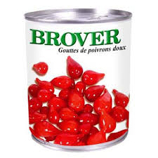 Sweet Mini Red Peppers (Tear Drop) 793g Tin Brover/Sabarot
