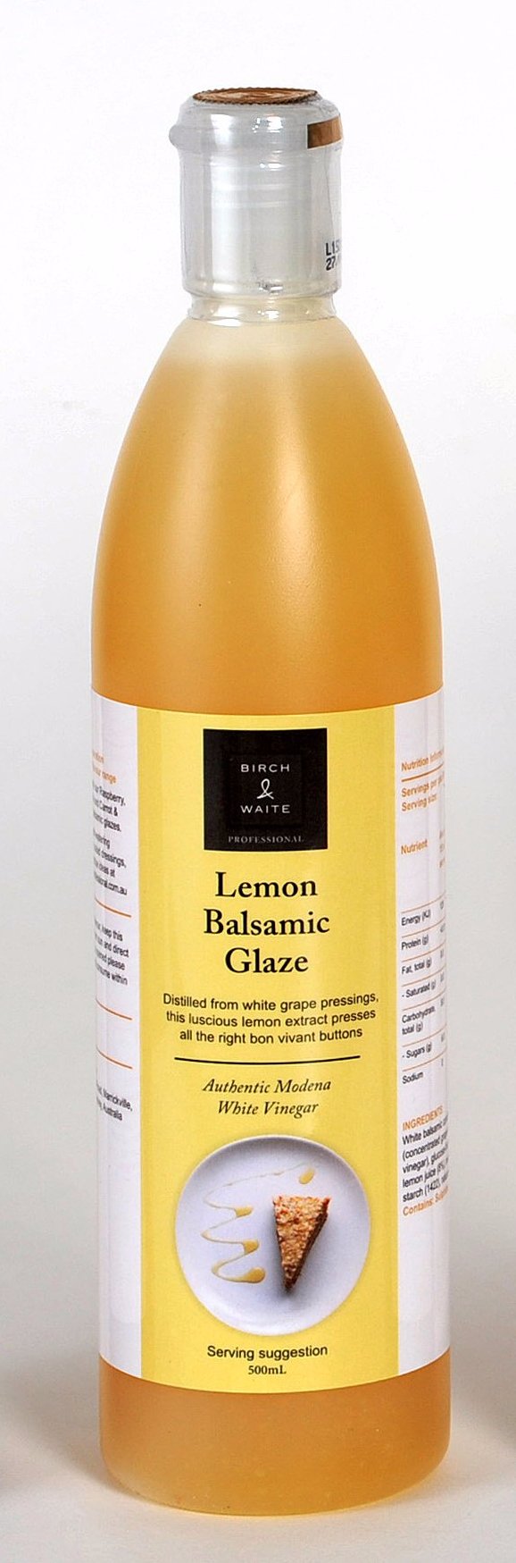 Lemon Balsamic Glaze 500ml Bottle Birch & Waite
