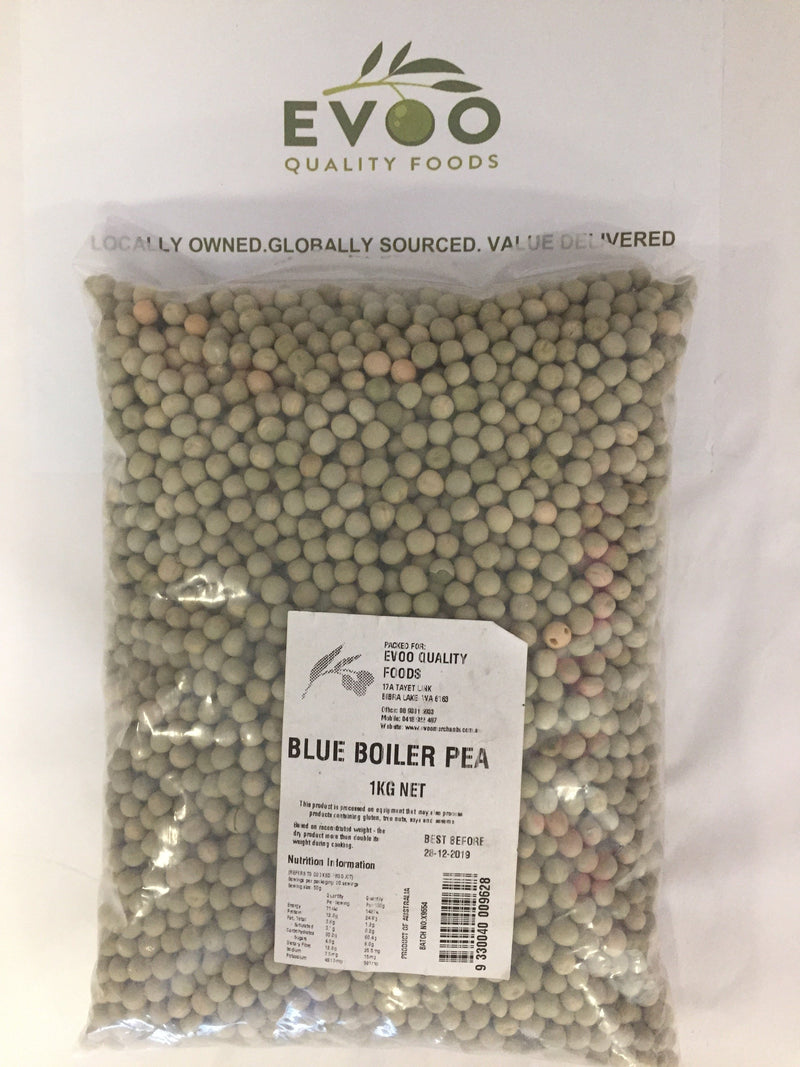 Blue Boiler Peas Dried 1kg Evoo QF