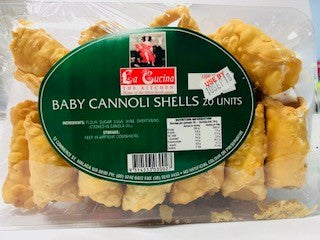 Cannolli Shells Baby Empty (20/pkt) La Cucina (3 Day Pre Order)