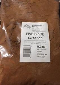 Chinese Five Spice 1kg Bag Evoo QF
