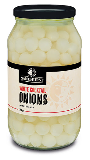 White Cocktail Onion 2kg Jar Sandhurst
