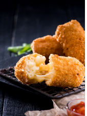 Croquettes Mac N Cheese (32g x 155pc) 5kg Carton Frozen Picasso Bites