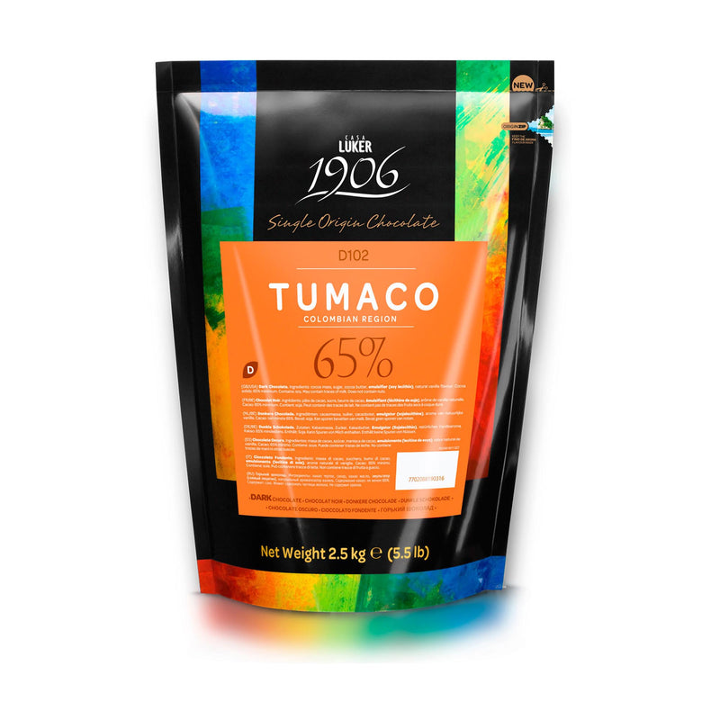 Dark Tumaco Chocolate Buttons 65% 2.5kg (Code D102) Casa Luker (Pre Order 5 Days)