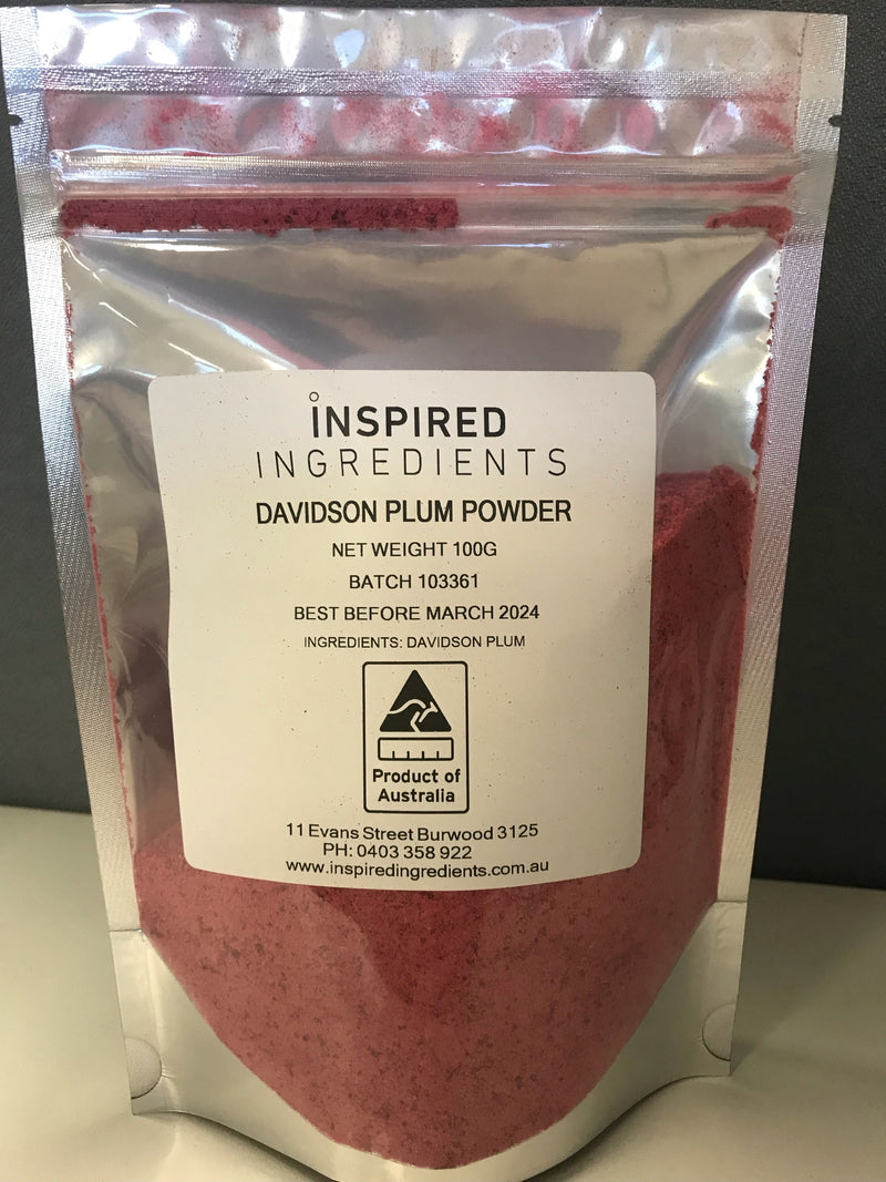 Davidson Plum Powder 100g Packet Inspired Ingredients (Australian)