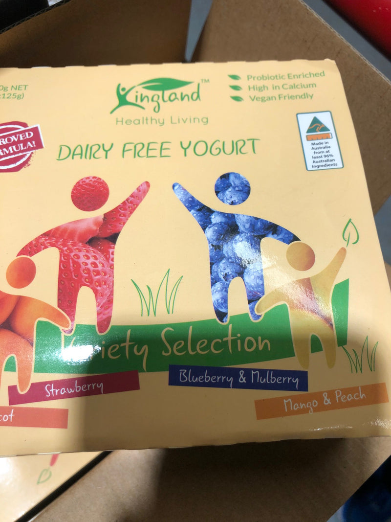 Soy Yoghurt Variety Pack 4 x 125g Kingland (4 Day Pre Order)