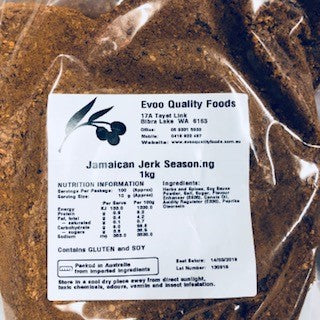Jamaican Jerk Seasoning 1kg Bag Evoo QF (Pre Order)