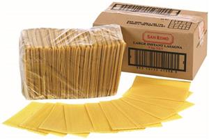 Lasagne Instant Pasta Sheets 5kg Box San Remo