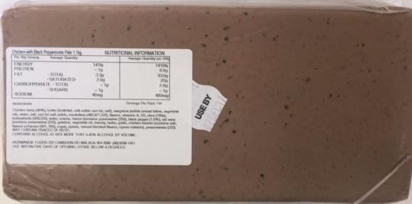 Pate Chicken Black Peppercorn RW  Approx 1.15kg (2 Days Pre Order)