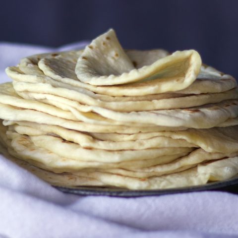 Tortillas Plain Flour 5.5" Round (Freshly Made) Vegan 20pcs