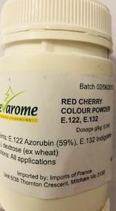 Red Cherry Powder 100g Sevarome (Water Soluble - Colouring) Pre Order