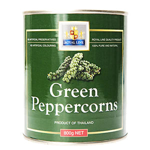Green Peppercorns 800g Tin Sandhurst / Royal Line