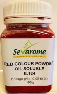 Red Colour Powder 100g (E.124) Sevarome (Oil Soluble - Colouring) Pre Order