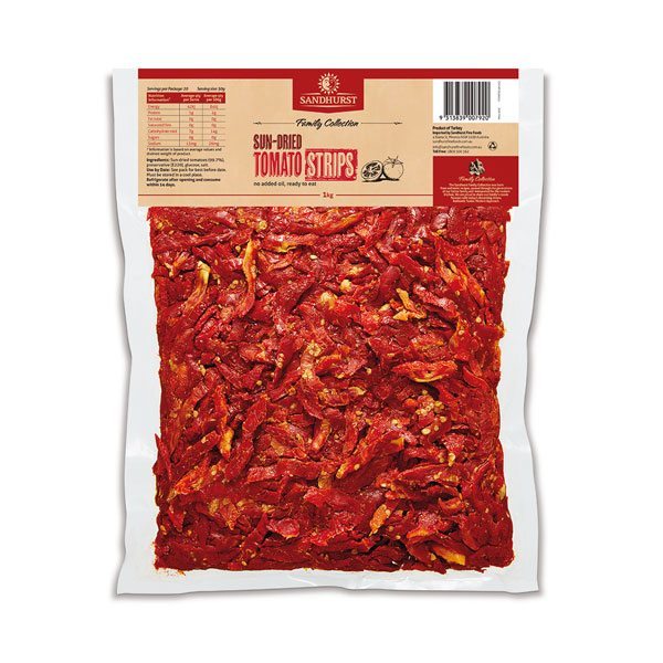 Sundried Tomato Strips R T E (10 x 1kg) ctn Sandhurst