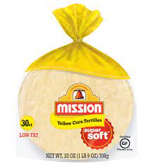 Tortillas Corn Wraps 6" (36pkts x 12pc) Mission (Code 13) Gluten Free