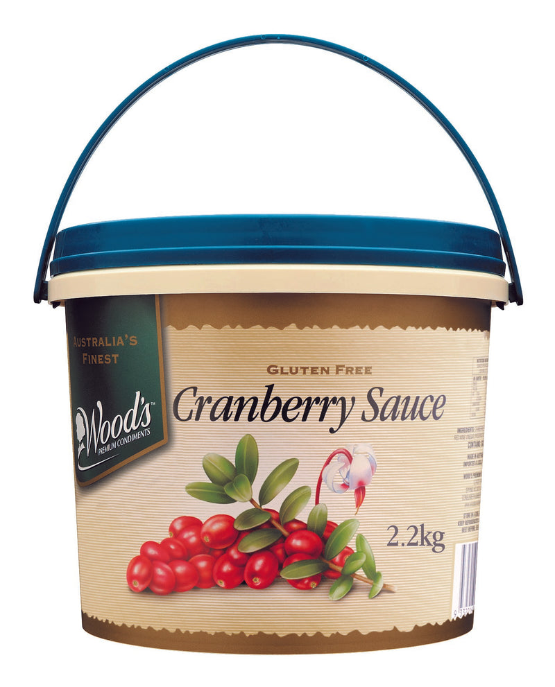 Cranberry Sauce 2.2kg Tub Woods (Pre Order)