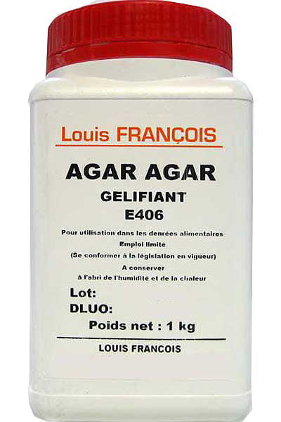 Agar Agar Powder 1kg Tub Louis Francois