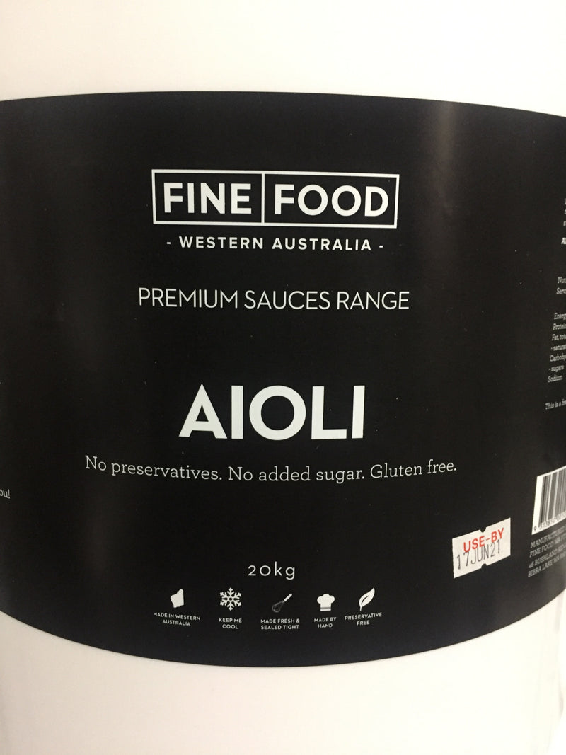 Aioli GF 20lt Tub Fine Food WA
