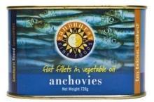 Anchovies Fillets Dark 720g Tin Sandhurst